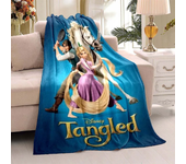 Cartoon Cute Rapunzel Cartoon Pattern Blanket Living Room Bedroom Sofa Sofa Soft and Comfortable Blanket