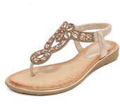 Sandalias Plataforma Mujer Strass Verano 2025 - Diseño Bohemio con Tacon Ancho Cómodo - Zapatos Elegantes Playa y Fiesta