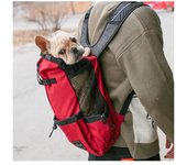 Mochila de Transporte para Mascotas Portátil de Nylon Ideal para Viajes al Aire Libre para Perros French Bulldog