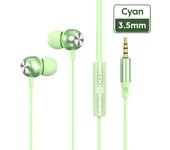 All Compatible Wired Headset Metal Soundproof Waterproof Sweat Resistant Sports Earphones High Definition Voice Call game Earphone Compatible with All Type-C 3.5MM Interface Mobile