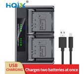 HQIX for Canon EOS Rebel SL1 M M50 Mark II M10 M200 100D X7 PowerShot SX70 HS Camera LP-E12 Dual Charger Battery