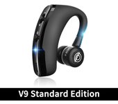 VAORLO V9 Bluetooth Earphone Sport Driver Car Wireless Headphone With Mic HD Handsfree Calling Stereo Muics Business Headsets