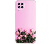 For Samsung Galaxy M32 Case Cover Soft Silicone TPU Back Cover For Samsung M32 M 32 SM-M325F Flower Clear Funda Phone Case