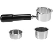 Espresso Portafilter 51mm for Delonghi EC685 EC680 Coffee Bottomless Portafilter with 51mm 2 Styles Coffee Powder Bowl