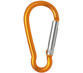 5/10/50/ 100 Uds mosquetón llavero Clip para acampar al aire libre llavero de aluminio gancho a presión botella de agua hebilla Kit para escalada senderismo