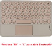 Bluetooth Wireless Spanish Keyboard With Touchpad For iPad Pro Air for Xiaomi Huawei for Samsung Lenovo Android Windows Tablet