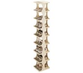 Tall Free Standing Shoe Rack Easy Assemble Shoe Organizer for High Heels Sneakers Slippers