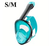1pc Máscara de snorkel de cara completa para nadar, gafas de buceo, con soporte para cámara, vista submarina de 180°, antivaho y