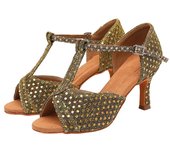 Nuevos Zapatos De Baile Latino, Zapatos De Baile Cuadrado Para Señoras Adultas, Zapatos De Baile De Salón De Tacón Alto, Zapatos De Baile Fondo Blando Al Aire Libre