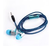 Smart Phone Bass Stereo Braided Cord Weave Cable Wired Control 3.5mm Jack Earphone Wired Eraphone In-ear Headset Earbuds