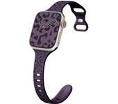 【18 Colors】Leopard embossed soft silicone strap For iwatch Serie 9 8 7 6 SE 5 4 3 2 1 Leisure sports Bracelet For iwatch Band