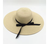 Sombrero de sol flexible para mujer, gorra de playa de ala ancha, plegable, de paja, protección solar UV, Verano