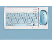 Conjunto de teclado y ratón inalámbricos ultradelgados Set portátil de teclado y ratón BT recargable Adecuado para iPad, tableta, ordenador portátil