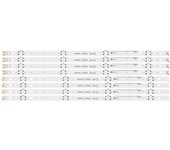 8pcs LED Strip for LG TV 49UH61 49UH620V 49UH603V 49UH610A 49UH6100 49UH61_UHD_A 49UH61_UHD_b