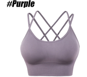 1 unidad de sujetadores deportivos de algodón para mujer, Sujetador deportivo liso con realce para trotar, gimnasio, Sujetador deportivo para mujer, ropa interior para chica, Fitness, correr, Yoga, Top deportivo