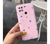 For Redmi 10C Case Redmi 10a Cover Couple Heart Cartoon Cute Cat Liquid Silicone Bumper On Xiaomi Redmi 10a Redmi10c NFC Cases