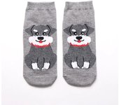 Cute Dog Cartoon Super Soft Boat Socks Korean Cartoon Comfortable Breathable Odorless Pure Cotton Socks Women