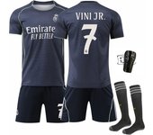 Real Madrid 2025/26 Official Replica Away Jersey Set -  For Adult/kids - With Shirts + shorts + socks + pad