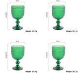 Of 4 Wine Glasses Set Anniversary, Red Or  Drinking Glassware For Beer,Juice,tail,Whiskey,Water Christmas Gift