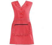 Household Small Plaid Waistcoat Lapel Apron Oil-proof Fashion Cooking Apron Cotton Antifouling Sleeveless Apron Women