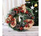 Corona de Navidad, Guirnaldas de Navidad para Puerta Colgante Artificial Decoraciones Navideñas Adorno de Navidad para Fiesta Regalo Ventana Pared Exterior,DecoracióN para Adviento y Navidad