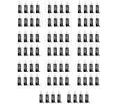 80Pcs CPU Heatsink Mount Pin Plastic Push Screw Cooler Cooling Fan Fastener Mounting Clip for Intel Socket Accessories