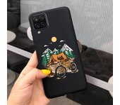 For Samsung A12 Case Samsung Galaxy A13 5G Phone Cases Liquid Silicone Pattern Back Cover For Samsung Galaxy A12 A13 A136U Funda