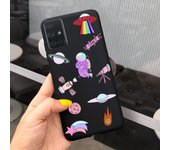 For Samsung Galaxy A51 Case Colorful Flower Painted Silicone Shockproof Cover For Samsung A51 4G 5G SM-A515F A 51 GalaxyA51 Case