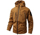 Chaqueta Esquí Montaña para Hombres en Otoño-Invierno Impermeable, Cierre Cremallera, Forro de Poliéster