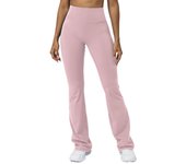 Female Trousers Sports Skinny Solid Women's Flare Pants Clothing Nylon Original Autumn Cotton Trends 2025 Outfits