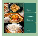 50PCS Aluminum Foil Tray Multipurpose Temperature Resistance Non-Sticky Air Fryer Bakeware Practical Kitchen Baking Tool