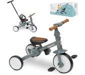 Bebé 5 en 1 Interbaby | Bicicleta Niños Desde 1 Año hasta 5 años | De Triciclo a Bicicleta con o sin Pedales | Adaptable y transformable | Verde