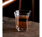 Japanese square glass home kung fu cup, tea office set, transparent