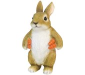 Outdoor resin bunny sculpture for garden decoration