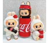 POPMART Labubu Cola Three Generation Heartbeat Macaron Cola Series Glue Blind Box Plush Toy Trendy Figure Blind Box