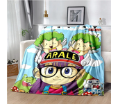 Cute Anime DR S-Slump A-Arale Blanket Super Soft Cartoon kawaii Blanket for Travel Bedding Couch Sofa Bed Blanket Birthday Gift