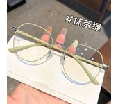 Myopia with blue anti light metal polygons, computer myopia glasses, male and female universal glasses 0-0.5-1-1.5. -6