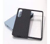 Plastic For Samsung Galaxy Z Fold 4 Case Carbon Fiber Hard Protection Cover