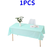 1pc Reusable Tablecloths 137x183cm BPA Free Plastic Dining Table Cover Cloth for Parties Picnic Camping Disposable Tablecloths