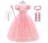 Girl Cosplay Princess Aurora Rapunzel Dress Up Kids Christmas Halloween Tulle Fancy Costume for Children Girls Birthday