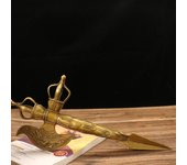 Gold Lord Ganesha Buddha Statue Vajra Pestle Elephant God Sculpture Ganesha Statue Brass Buddhist Utensils Decorative Statue