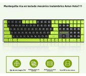 Hola11 Teclado y ratón mecánicos inalámbricos para juegos de oficina