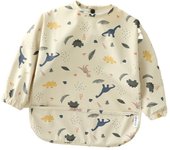 Babero de manga completa para bebé, suave, ajustable, lavable a máquina, impermeable, delantal de cobertura completa para comer, 6-54 meses