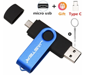 JASTER 3 in 1 USB Flash Drive TYPE-C Adapters Gifts Pen Drive OTG Memory Stick U Disk for Android SmartPhone PC 16G 32G 64GB