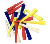 10Pcs Golf Supplies 70mm Tees Step Down Side Spin Reduces Friction Golf Tees Professional Colorful Golf Ball Tee Golf Training
