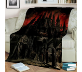 Gothic Horror Skull Ghost Cartoon  Blanket,Soft Throw Blanket for Home Bedroom Bed Sofa Picnic Travel Office Cover Blanket Kids