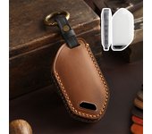 5 6 7 8 Buttons New Smart Remote Key Leather Car Key Case Cover for 2024 Kia Carnival EV9 Picanto GT Line Car Accessories
