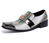 Handmade leather man loafers Italian Formal Men Shoes Fashion Party Shoes Plus Size Club Dress Shoes Male Footwear Brogues