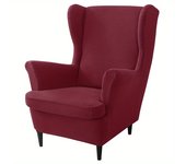 2pc Stretch Americana Armchair Covers with Elastic-Grip, Machine-Washable Polyester/Spandex Furniture Protectors for Home Decor