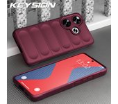 KEYSION Shockproof Case for Xiaomi POCO F6 F6 Pro Anti-skid Soft Silicone Phone Back Cover for Xiaomi POCO F6 Pro